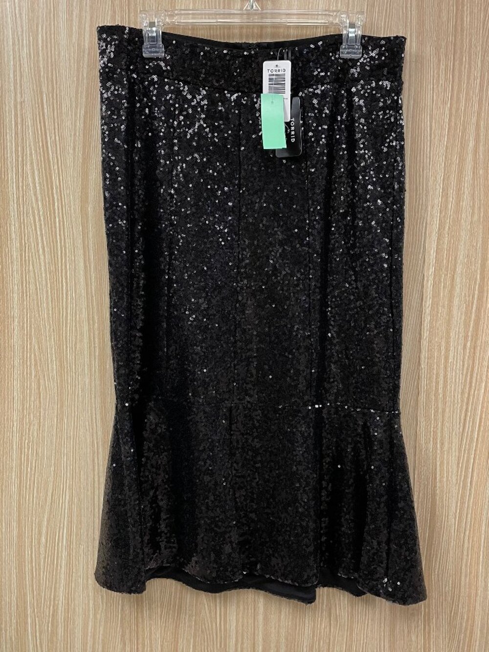 NWT Torrid Black Sequin Skirt Size 12